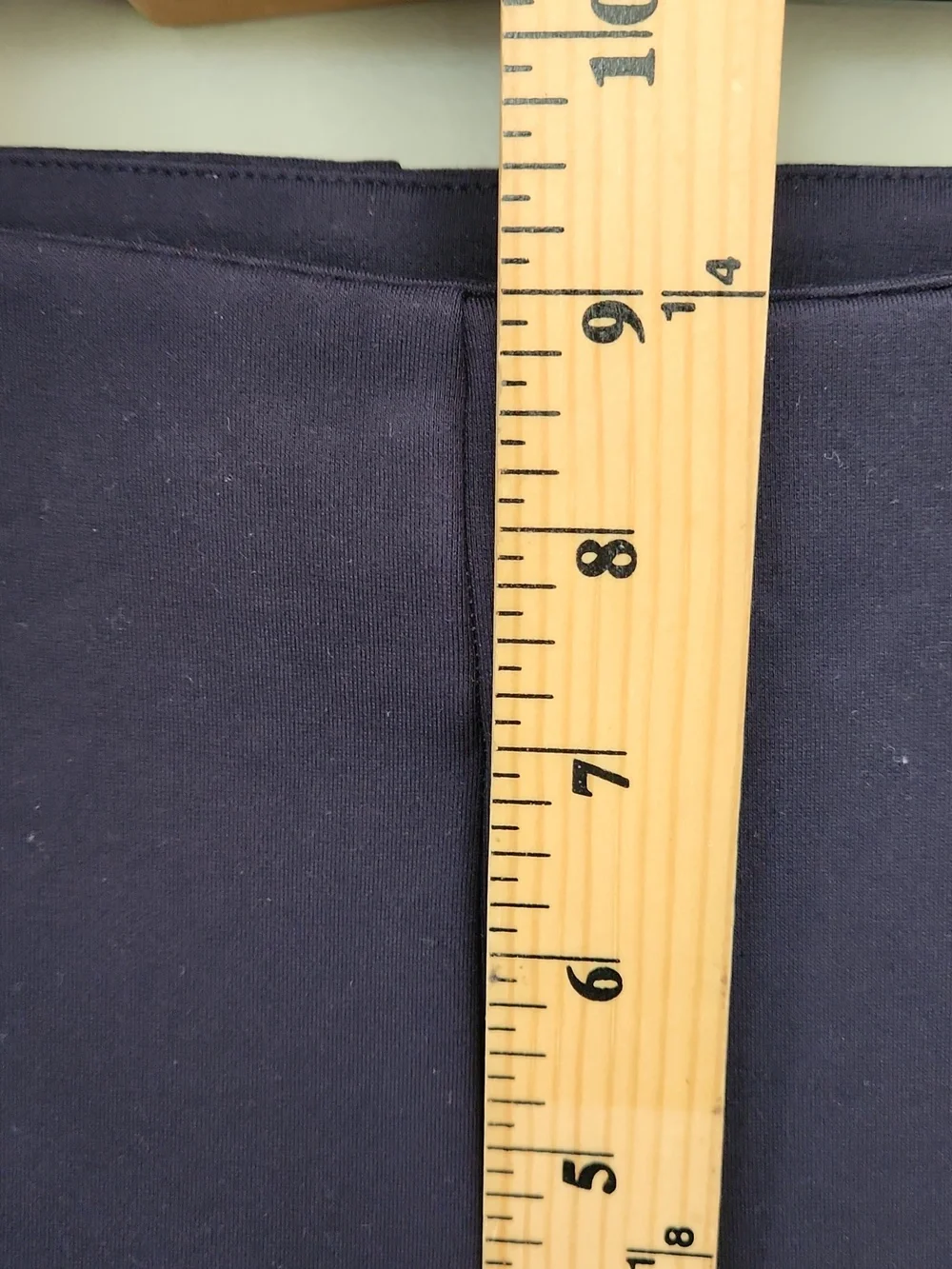 J.McLaughlin Navy Blue Wide / Straight Leg Pants Side Zip Ponte Knit 4 30x29 - Picture 5 of 10
